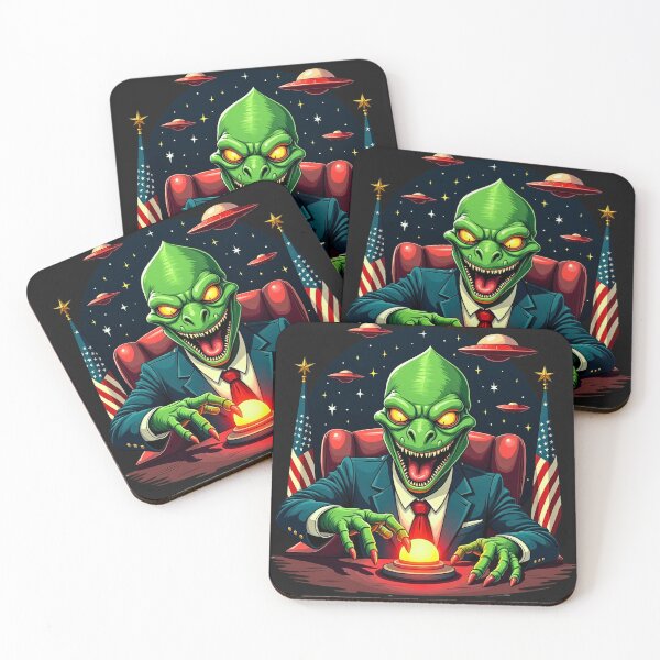 Item preview, Reptilian President – Nuclear Button Cartoon designed and sold by OrbitTrend.
