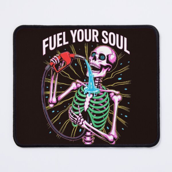 Item preview, Fuel Your Soul – Neon Skeleton Psychedelic Art designed and sold by dortmond.