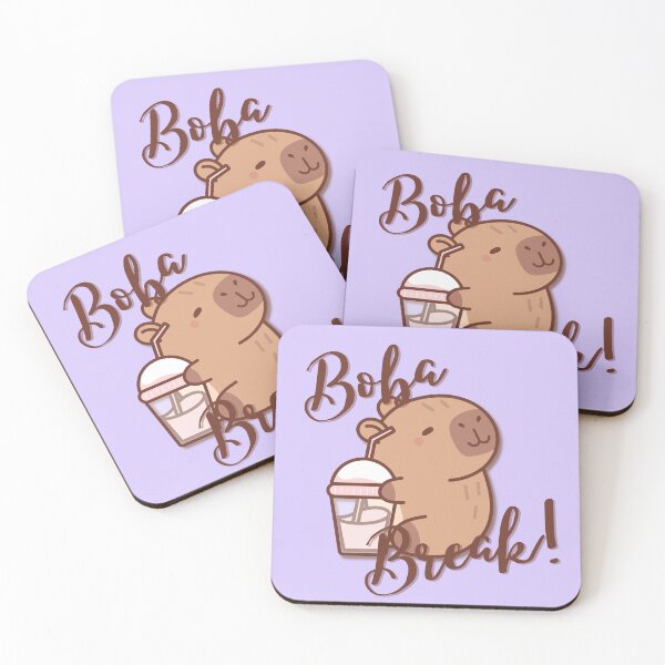 Aperçu de l'œuvre Conception de boisson Boba Break Capybara créée et vendue par MintNinja17.