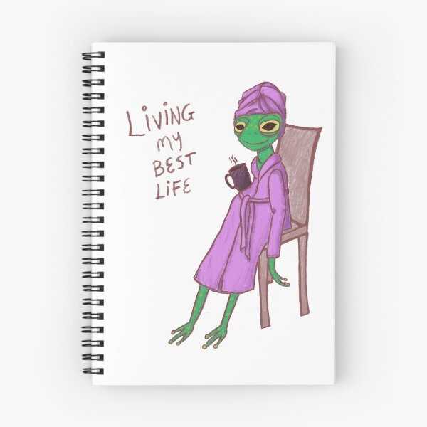 Item preview, Living My Best Life Frog designed and sold by Hypedi.