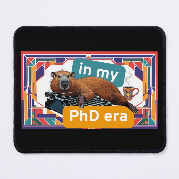 Item preview, In my PhD era – Funny PhD Capybara Gift for PhD Candidates, PhD Students, PhD graduation designed and sold by nerdycatshop.