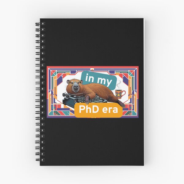 Item preview, In my PhD era – Funny PhD Capybara Gift for PhD Candidates, PhD Students, PhD graduation designed and sold by nerdycatshop.