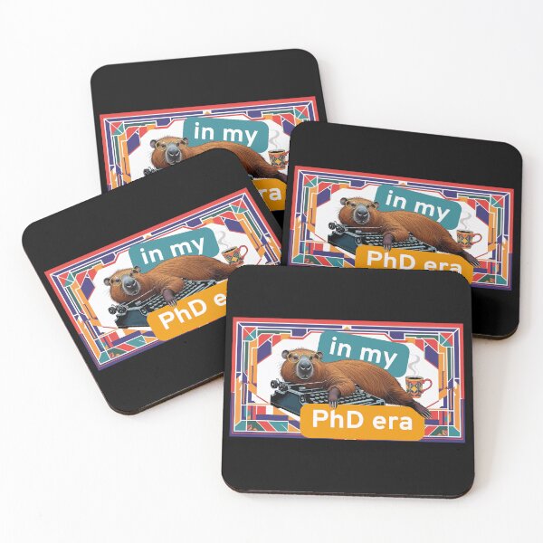 Item preview, In my PhD era – Funny PhD Capybara Gift for PhD Candidates, PhD Students, PhD graduation designed and sold by nerdycatshop.