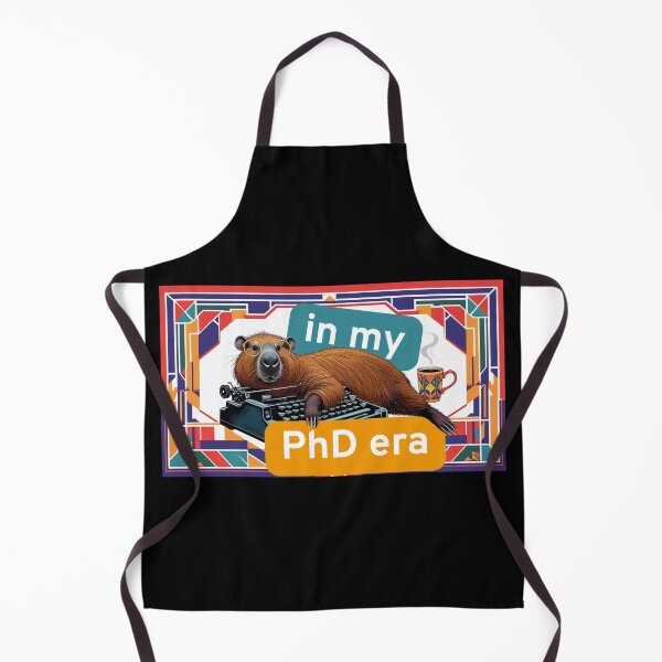 Item preview, In my PhD era – Funny PhD Capybara Gift for PhD Candidates, PhD Students, PhD graduation designed and sold by nerdycatshop.