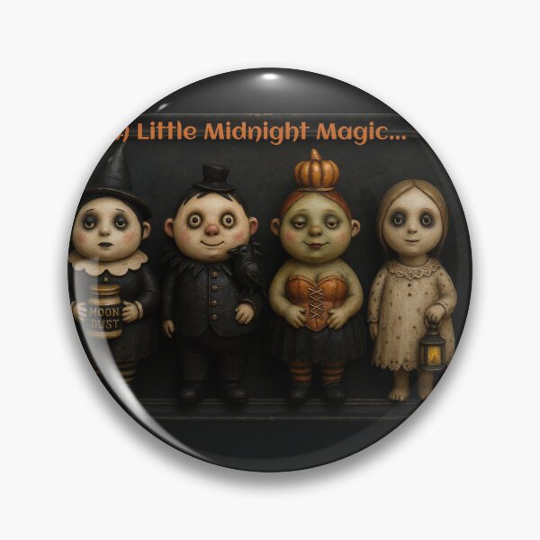 Item preview, Midnight Masquerade – Whimsical Halloween Dolls designed and sold by NatalieVerveArt.