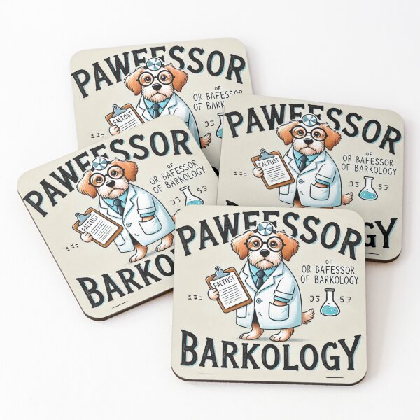 Item preview, Pawfessor of Barkology – Funny Dog Lover Science Pun Design designed and sold by Brainy Bites19.