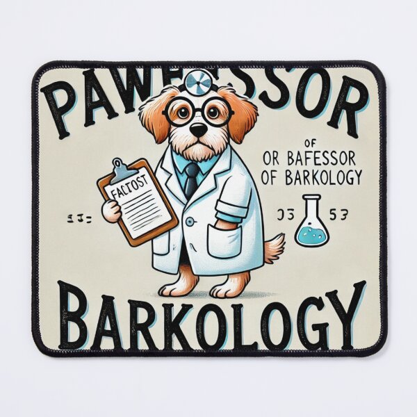 Item preview, Pawfessor of Barkology – Funny Dog Lover Science Pun Design designed and sold by Brainy Bites19.