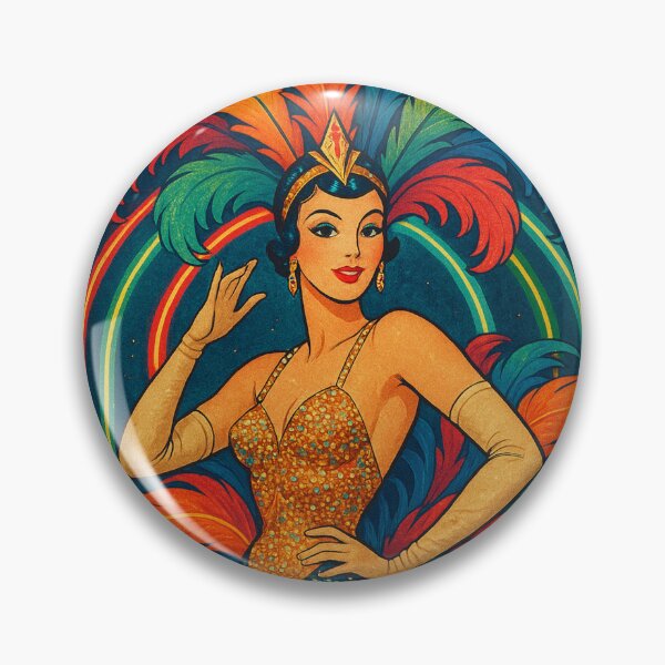 Item preview, Retro Showgirl – Glamorous Vintage Stage Poster designed and sold by PrometheusStyle.