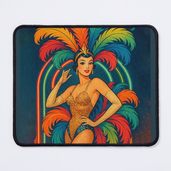 Item preview, Retro Showgirl – Glamorous Vintage Stage Poster designed and sold by PrometheusStyle.