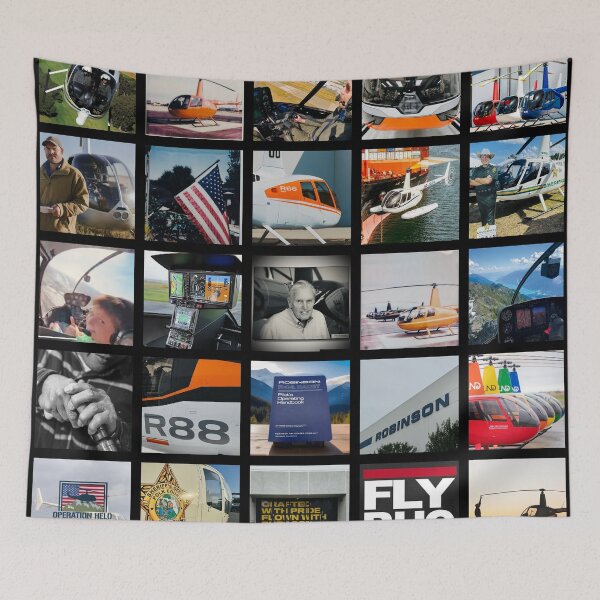 Aperçu de l'œuvre Collage de la Robinson Helicopter Company créée et vendue par holyrail.