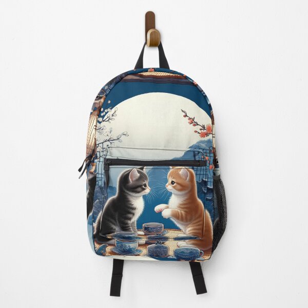 Item preview, Cute Kittens in Japanese Garden designed and sold by DreamMandalas.