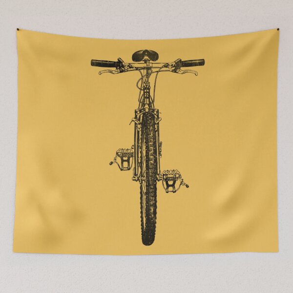 Item preview, Vintage 90s Mountain Bike Illustration – Retro Cycling Art Sticker designed and sold by collectees1.