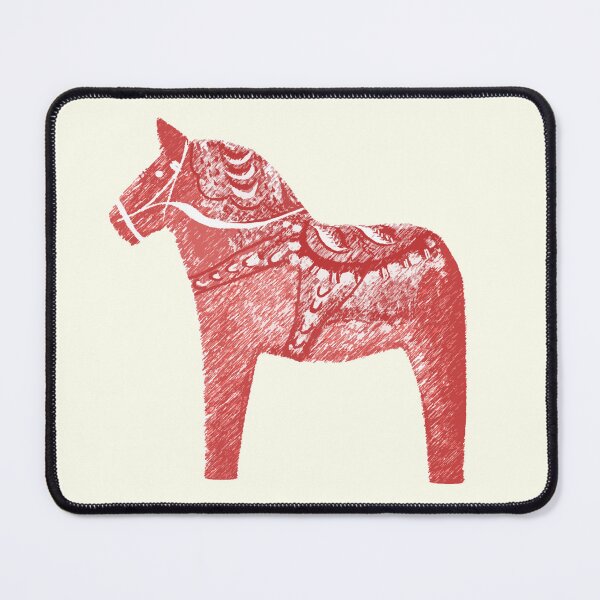 Item preview, Cute Festive Scandi Red Dala Horse designed and sold by tanjica.
