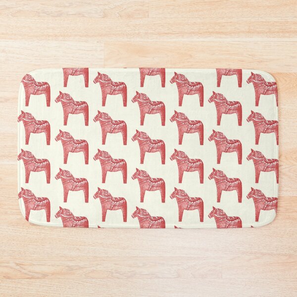 Item preview, Cute Festive Scandi Red Dala Horse  designed and sold by tanjica.