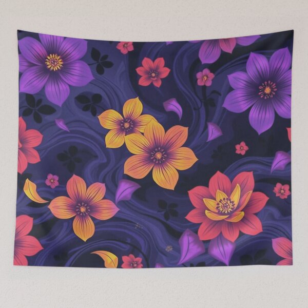 Item preview, Vivid Floral Tide designed and sold by VisionGalaxyDesigns.