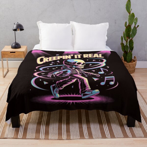 Item preview, Creepin’ It Real – Neon Skeleton Streetwear Art designed and sold by dortmond.