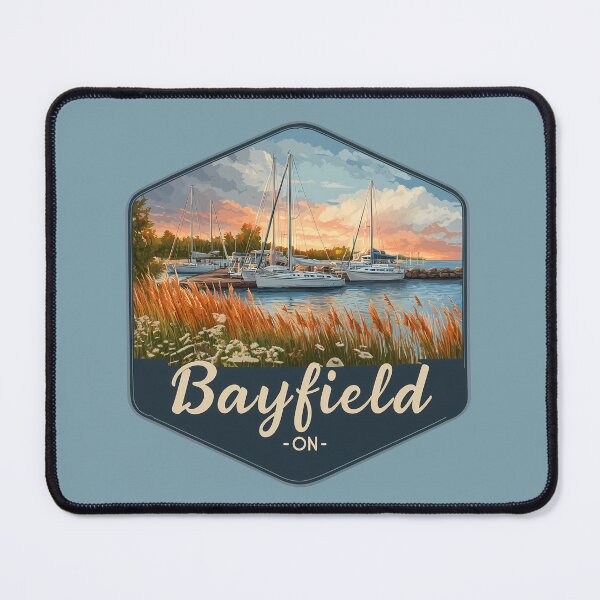 Item preview, Bayfield Ontario Harbor Sunset Bayfield ON Marina Lakeside Art designed and sold by meganohm.