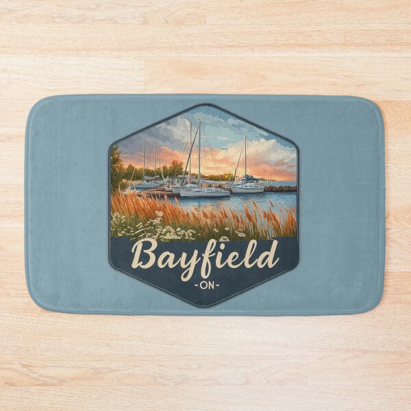 Item preview, Bayfield Ontario Harbor Sunset Bayfield ON Marina Lakeside Art designed and sold by meganohm.