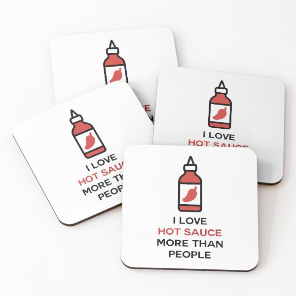 Item preview, Funny Hot Sauce T-Shirt – I Love Hot Sauce More Than People Tee for Spicy Food Lovers designed and sold by thebaronart.