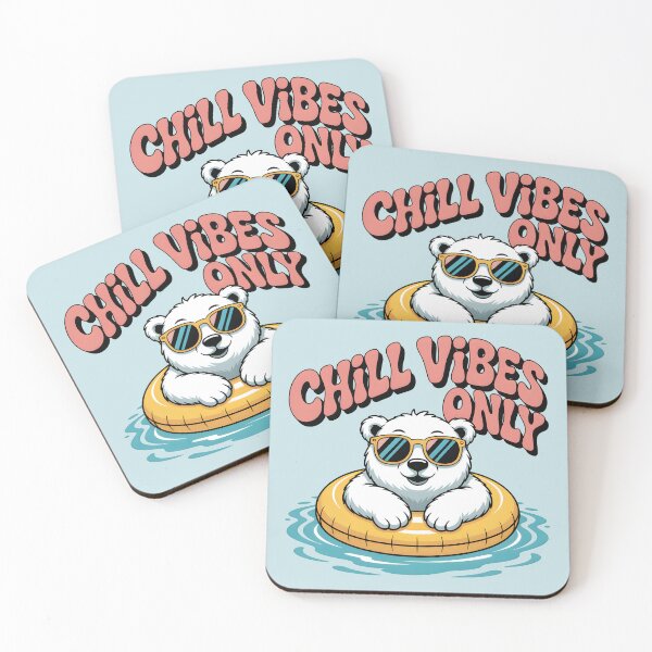 Item preview, Chill Vibes Only – Cool Polar Bear Winter Fun designed and sold by Jollys-ArtShop.