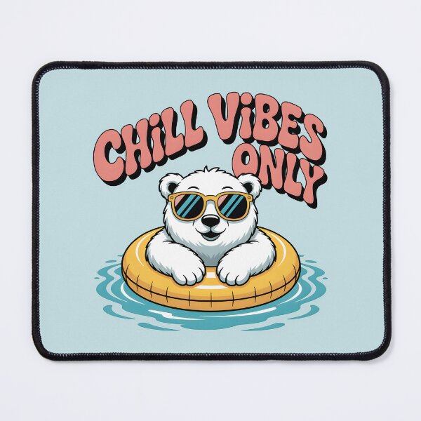 Item preview, Chill Vibes Only – Cool Polar Bear Winter Fun designed and sold by Jollys-ArtShop.