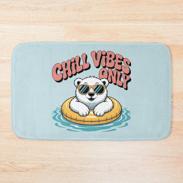 Item preview, Chill Vibes Only – Cool Polar Bear Winter Fun designed and sold by Jollys-ArtShop.
