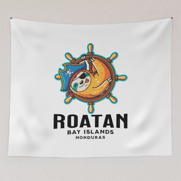 Item preview, Roatan Pirate Sloth designed and sold by BeachWhisper.