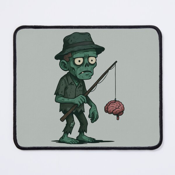 Item preview, Zombie with a Fishing Rod designed and sold by NightTimeJ.
