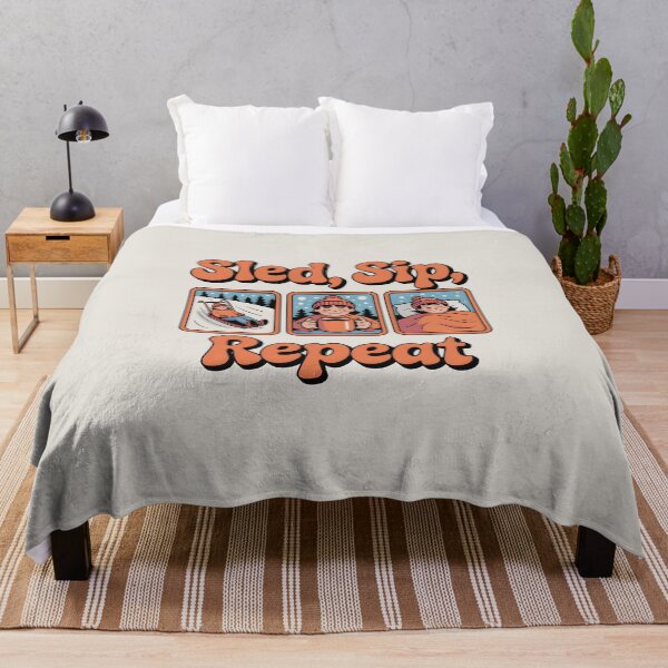 Item preview, Sled Sip Repeat – Winter Fun & Cozy Vibes designed and sold by Jollys-ArtShop.