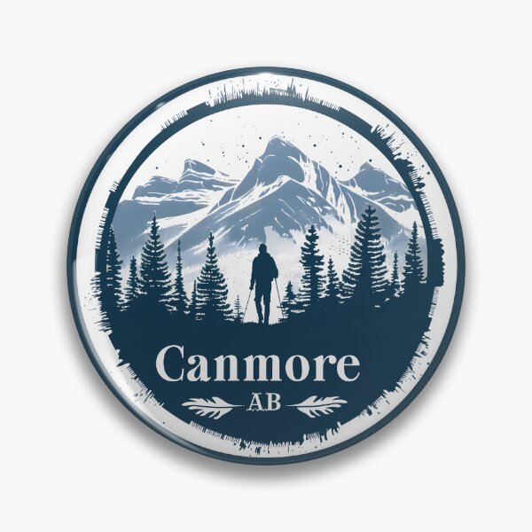 Item preview, Canmore Alberta Mountain Explorer Canmore AB Hiking ArtCanadian Rockies designed and sold by meganohm.