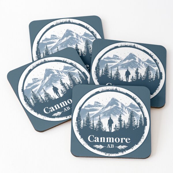 Item preview, Canmore Alberta Mountain Explorer Canmore AB Hiking ArtCanadian Rockies designed and sold by meganohm.