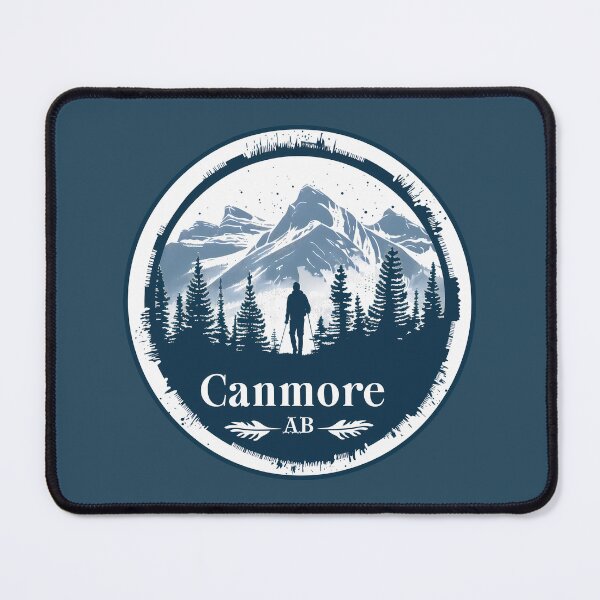 Item preview, Canmore Alberta Mountain Explorer Canmore AB Hiking ArtCanadian Rockies designed and sold by meganohm.