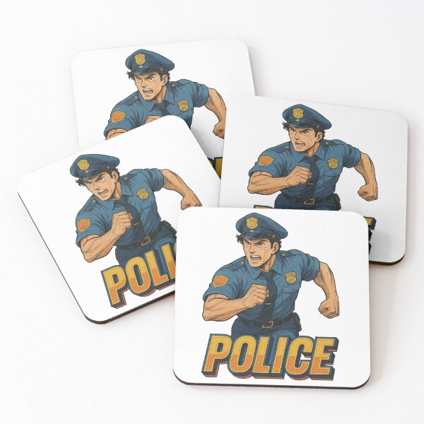 Item preview, Police Anime Hero Retro designed and sold by JonelleTshirts.