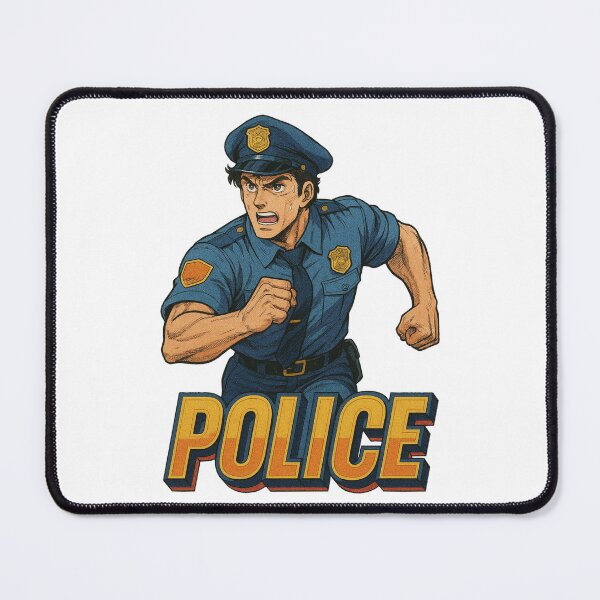 Item preview, Police Anime Hero Retro designed and sold by JonelleTshirts.