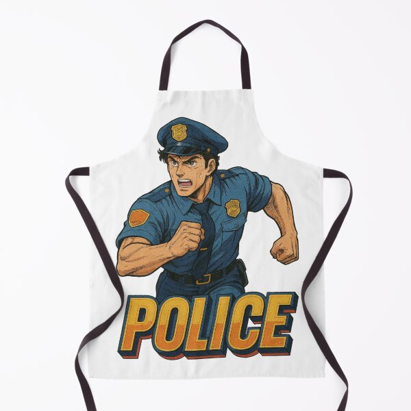 Item preview, Police Anime Hero Retro designed and sold by JonelleTshirts.
