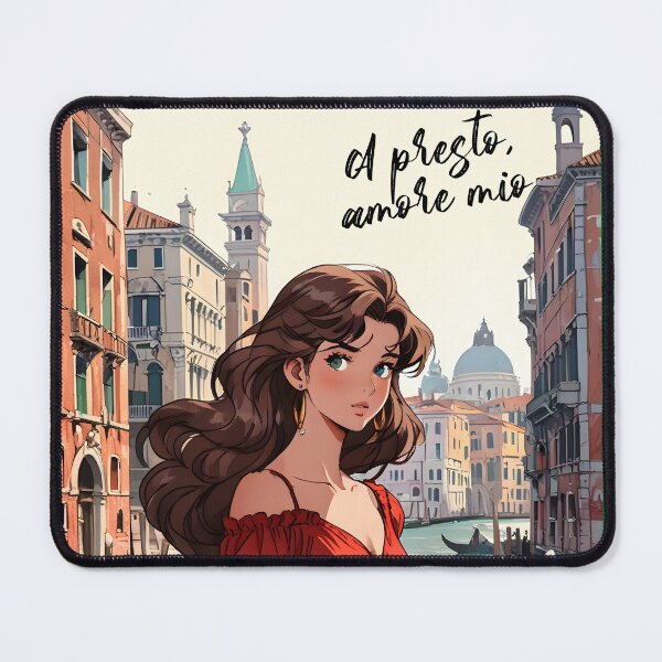 Item preview, Venice Italy Europe  Romance Anime Traveling Girl   Romantic Quote designed and sold by Kawaii-Sky.