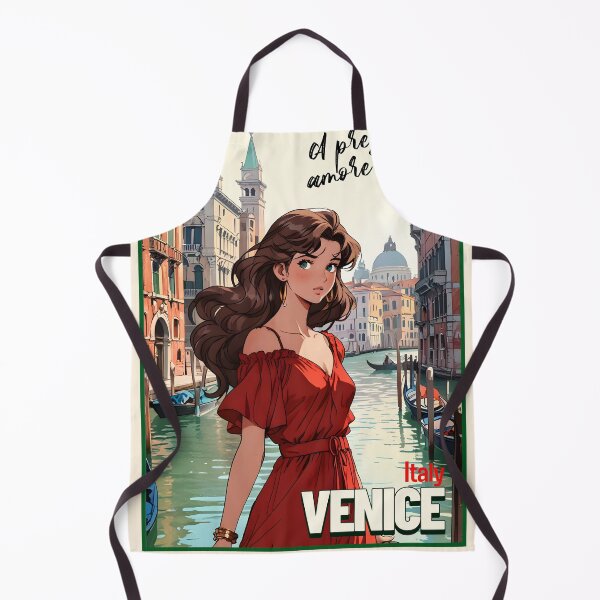 Item preview, Venice Italy Europe Romance Anime Traveling Girl Romantic Quote designed and sold by Kawaii-Sky.