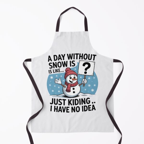 Item preview, A Day Without Snow – Funny Winter Snowman Design designed and sold by Jollys-ArtShop.