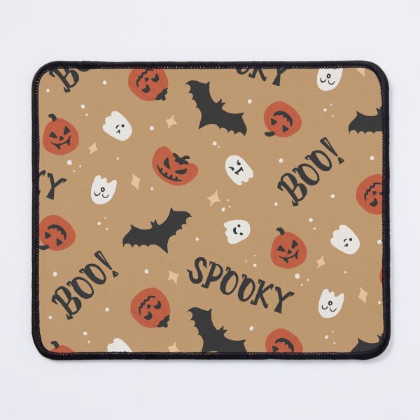 Item preview, Rustic Spooky Halloween Pumpkins Ghosts Bats – Terracotta Orange designed and sold by carlyxdesigns.