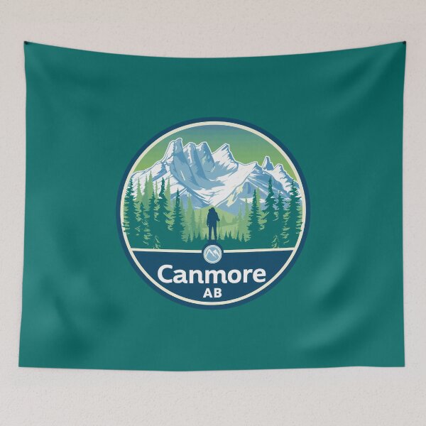 Item preview, Canmore Alberta Vintage Mountain Badge Canadian Rockies Travel Canmore AB Souvenir designed and sold by meganohm.