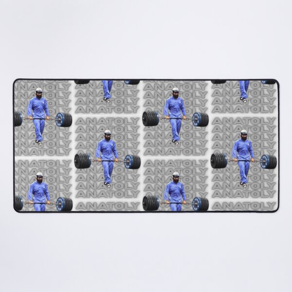 Item preview, Levantador de pesas de broma del gimnasio Anatoly designed and sold by JustiesDesigns.
