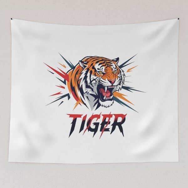 Item preview, Angry and predatory tiger in an attractive style designed and sold by naser100.