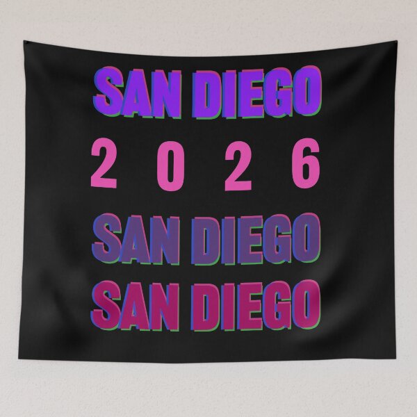 Item preview, San Diego 2026 Layered Typography America's Finest City Design designed and sold by cabana.space.