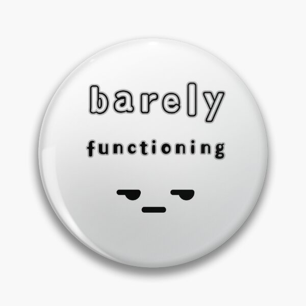 Item preview, Barely Functioning – Cute Tired Minimal Face Design designed and sold by mintmono-studio.