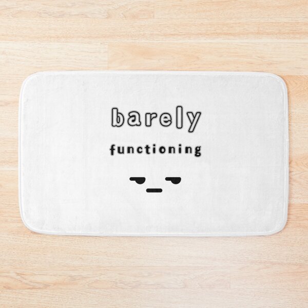 Item preview, Barely Functioning – Cute Tired Minimal Face Design designed and sold by mintmono-studio.