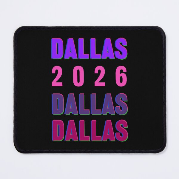 Item preview, Dallas 2026 Layered Typography Big D Texas Design designed and sold by cabana.space.