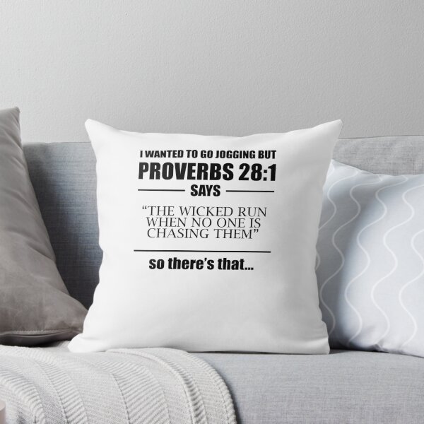 Item preview, I Wanted To Go Jogging But Proverbs 28:1 V6 designed and sold by TeeTimeGuys.