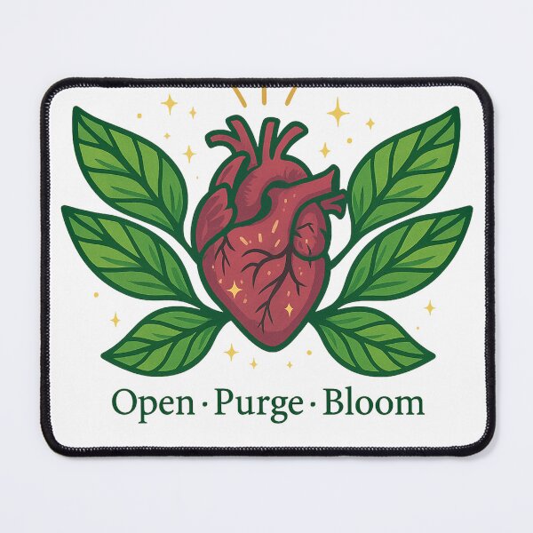 Item preview, Open · Purge · Bloom — Sacred Botanical Heart (inspired by ayahuasca) designed and sold by bysilvaart.