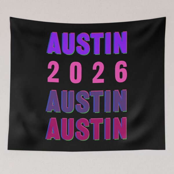 Item preview, Austin 2026 Layered Typography Keep Austin Weird Design designed and sold by cabana.space.