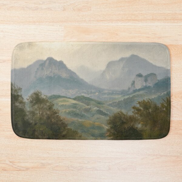 Item preview, Misty French Mountains – Vintage Landscape Painting designed and sold by CARRAANN.